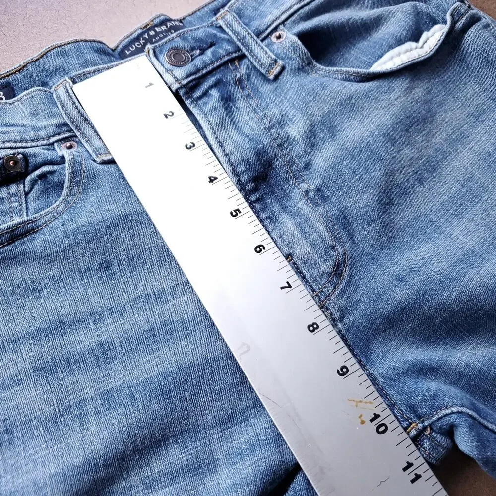Lucky 223 Straight Jeans Men 32/30 Blue Stretch Medium Wash Y2K Normcore